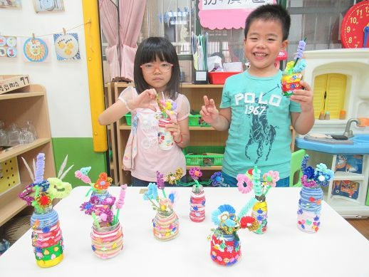 一起來做毛根花和花瓶 ^0^