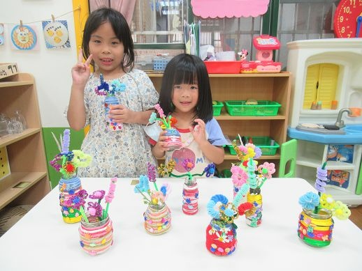 一起來做毛根花和花瓶 ^0^