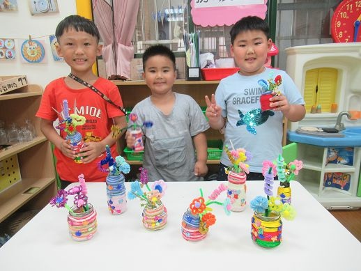 一起來做毛根花和花瓶 ^0^