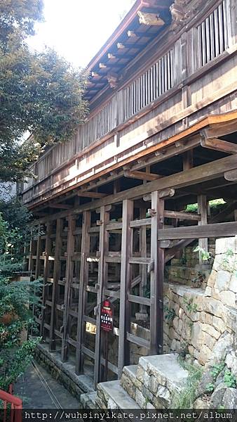 竹生島宝厳寺 舟廊下的外觀 竹生島宝厳寺 舟廊下的外觀