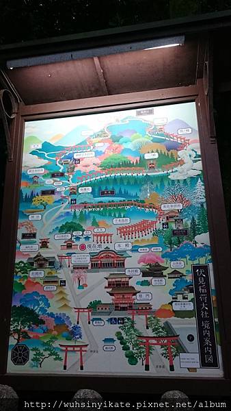伏見稻禾大社 社內地圖 伏見稻禾大社 社內地圖