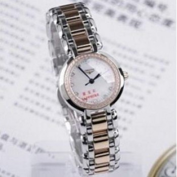 浪琴 林志玲代言心月系列 石英钢带錶