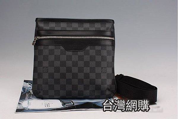 「LV」斜跨棋盤格男女式包N51111