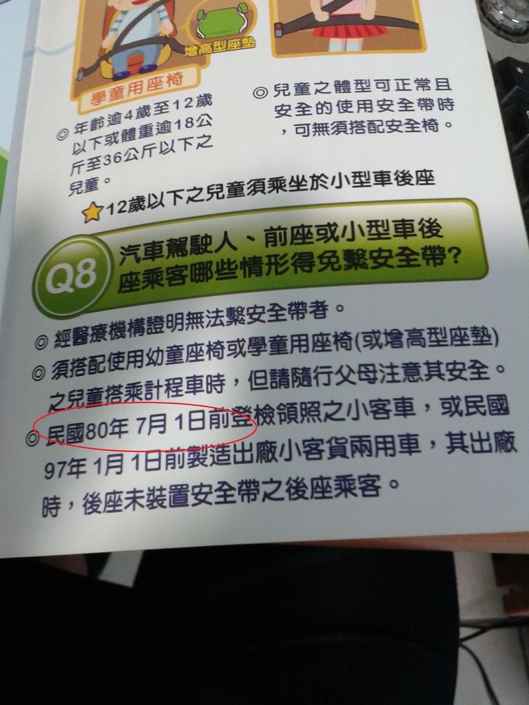 安全帶宣導手冊