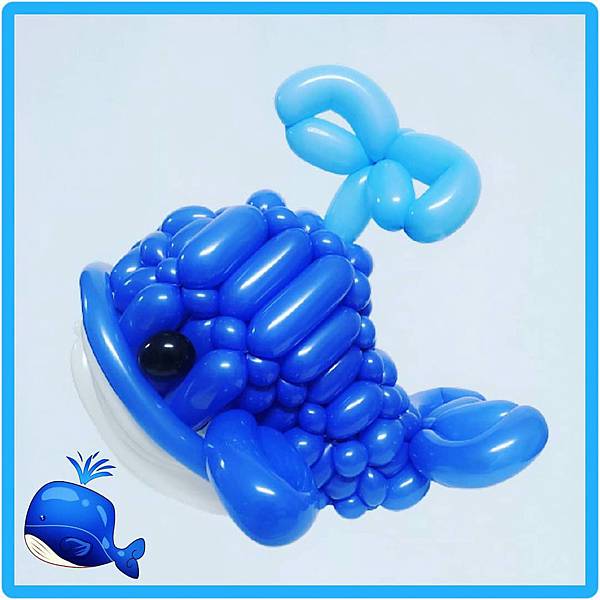 【造型氣球】46-2海洋生物-小鯨魚（046-2）.jpg