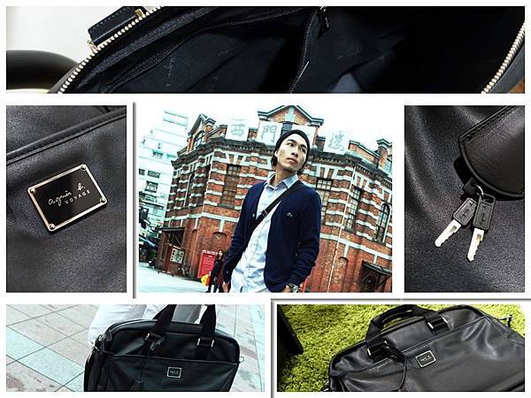 agnes b. voyage男用牛皮斜背包入手心得