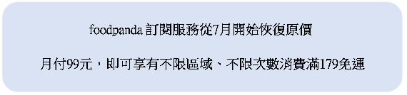 foodpanda免運優惠碼~2022年10月