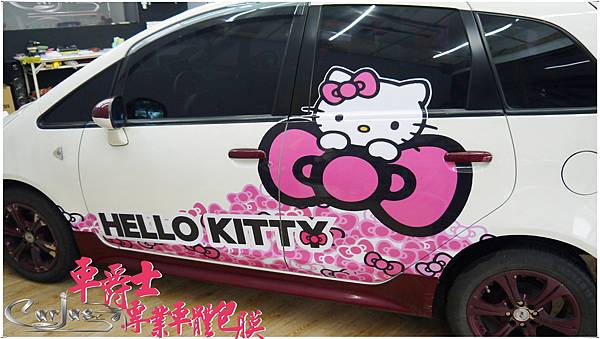 MITSUBISHI GOLT PLUS KITTY 車身彩貼 MITSUBISHI GOLT PLUS KITTY 車身彩貼