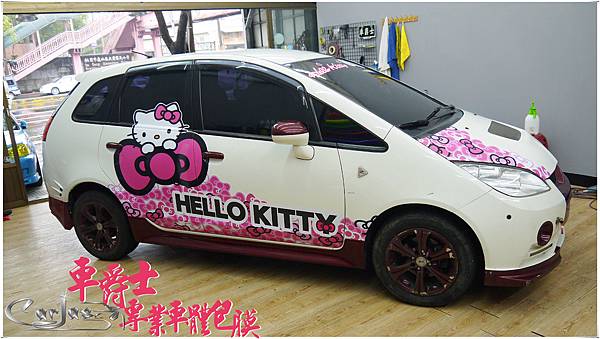 MITSUBISHI GOLT PLUS KITTY 車身彩貼 MITSUBISHI GOLT PLUS KITTY 車身彩貼