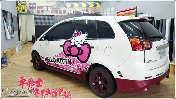 MITSUBISHI GOLT PLUS KITTY 車身彩貼 MITSUBISHI GOLT PLUS KITTY 車身彩貼