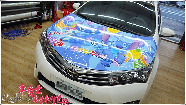 TOYOTA ALTIS 史迪奇 引擎蓋彩貼