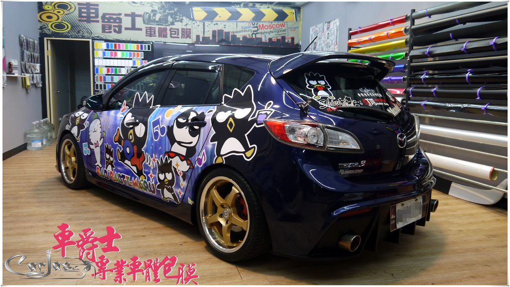 二代MAZDA3 酷企鵝 車身彩貼 二代MAZDA3 酷企鵝 車身彩貼