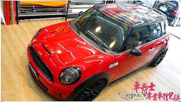 MINI COOPER 仿舊英國國旗車頂彩貼