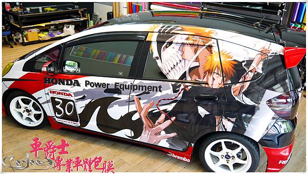 HONDA FIT 客製化競技痛車風格車身彩貼 HONDA FIT 客製化競技痛車風格車身彩貼