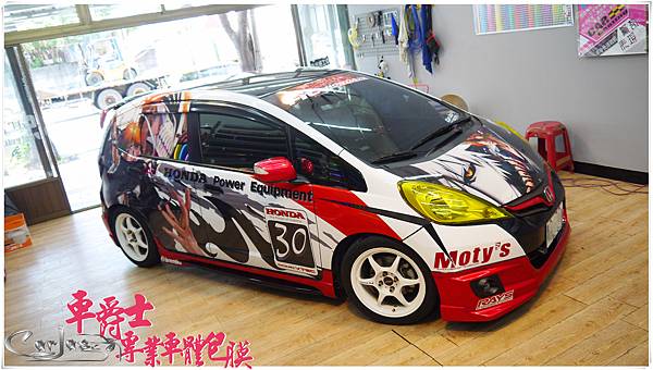 HONDA FIT 客製化競技痛車風格車身彩貼 HONDA FIT 客製化競技痛車風格車身彩貼