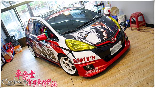 HONDA FIT 客製化競技痛車風格車身彩貼 HONDA FIT 客製化競技痛車風格車身彩貼