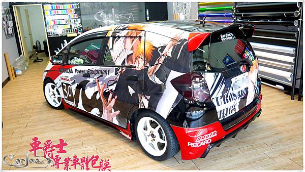HONDA FIT 客製化競技痛車風格車身彩貼 HONDA FIT 客製化競技痛車風格車身彩貼