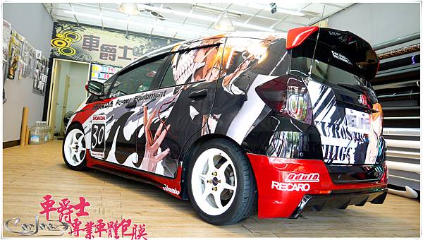 HONDA FIT 客製化競技痛車風格車身彩貼 HONDA FIT 客製化競技痛車風格車身彩貼