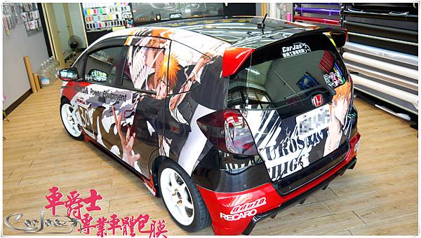 HONDA FIT 客製化競技痛車風格車身彩貼 HONDA FIT 客製化競技痛車風格車身彩貼