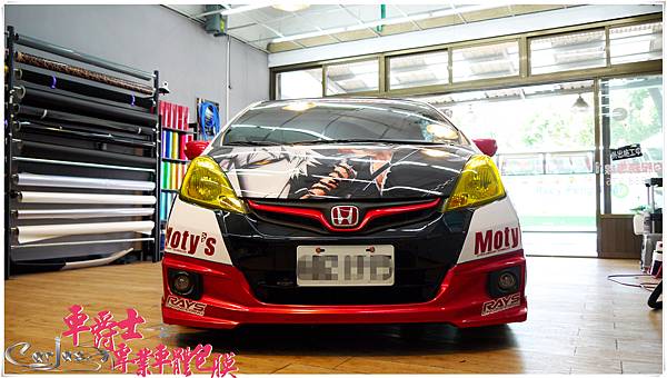 HONDA FIT 客製化競技痛車風格車身彩貼 HONDA FIT 客製化競技痛車風格車身彩貼