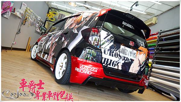 HONDA FIT 客製化競技痛車風格車身彩貼 HONDA FIT 客製化競技痛車風格車身彩貼