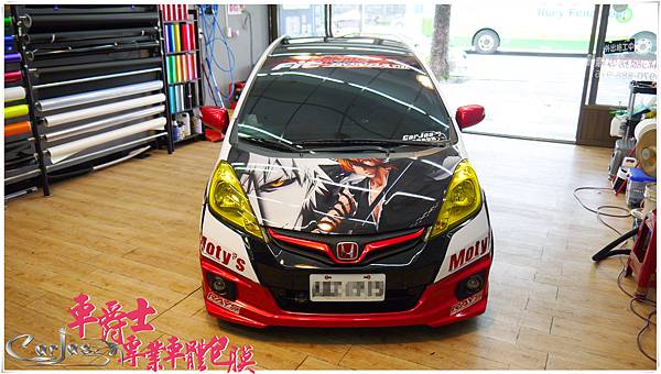 HONDA FIT 客製化競技痛車風格車身彩貼 HONDA FIT 客製化競技痛車風格車身彩貼
