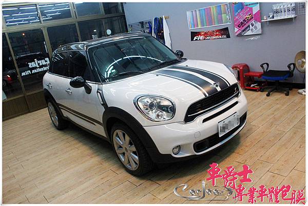 MINI COOPER 車身運動線條 車身彩貼