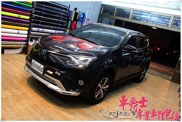 RAV4 蜘蛛人 引擎蓋彩貼 RAV4 蜘蛛人 引擎蓋彩貼