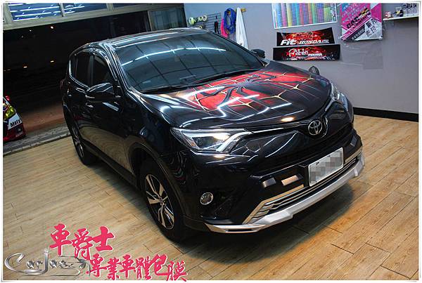 RAV4 蜘蛛人 引擎蓋彩貼