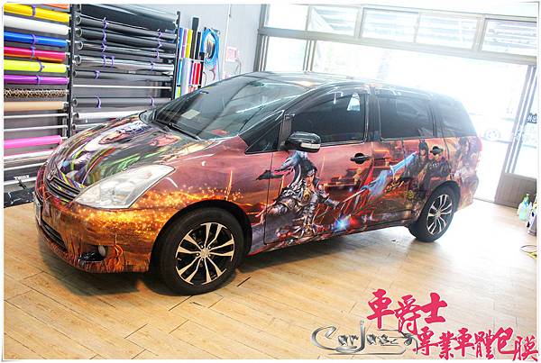 TOYOTA WISH 客製化 三國爭霸 全車彩貼 TOYOTA WISH 客製化 三國爭霸 全車彩貼