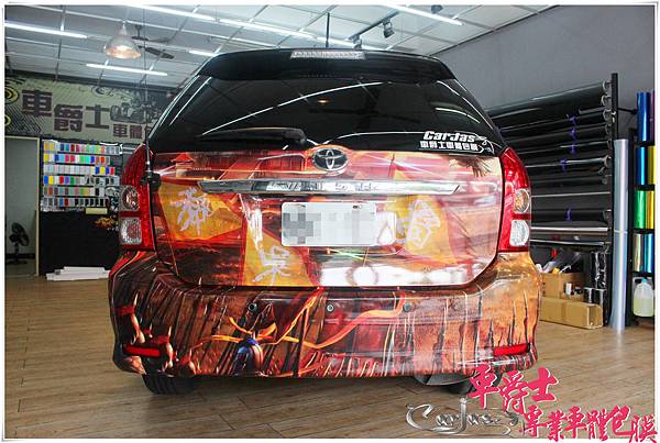 TOYOTA WISH 客製化 三國爭霸 全車彩貼 TOYOTA WISH 客製化 三國爭霸 全車彩貼