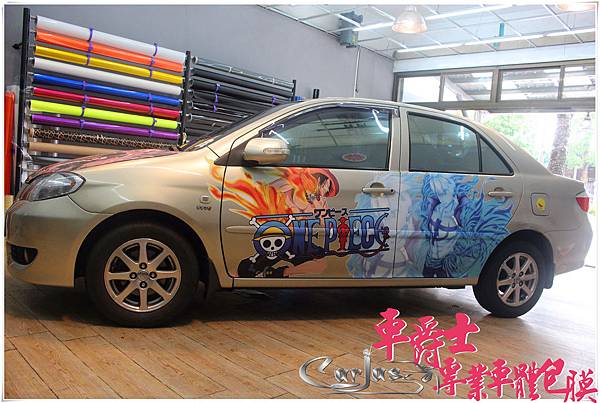 TOYOTA VIOS 航海王 海賊王 車身彩貼 引擎蓋彩貼 TOYOTA VIOS 航海王 海賊王 車身彩貼 引擎蓋彩貼