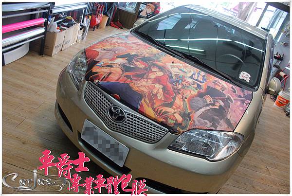 TOYOTA VIOS 航海王 海賊王 車身彩貼 引擎蓋彩貼 TOYOTA VIOS 航海王 海賊王 車身彩貼 引擎蓋彩貼