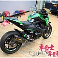 kAWASAKI Z800 客製化 極光金屬綠車身彩貼