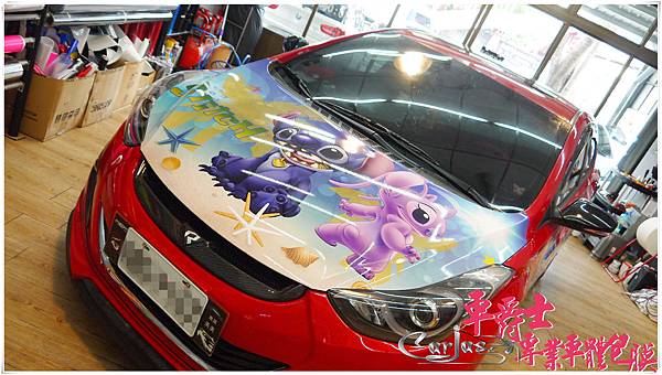 HYUNDAI ELANTRA 客製化史迪奇車身彩貼 HYUNDAI ELANTRA 客製化史迪奇車身彩貼