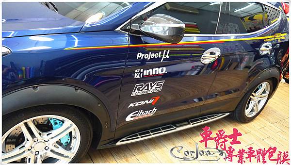 HYUNDAI SANTA FE 山土匪 客製化運動線條車身彩貼 HYUNDAI SANTA FE 山土匪 客製化運動線條車身彩貼