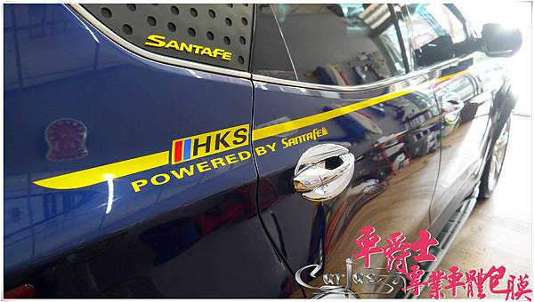 HYUNDAI SANTA FE 山土匪 客製化運動線條車身彩貼 HYUNDAI SANTA FE 山土匪 客製化運動線條車身彩貼