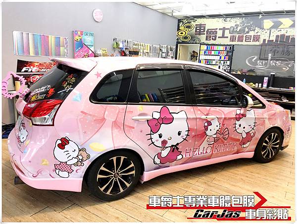 MITSUBISHI COLT PLUS 客製化KITTY全車彩貼