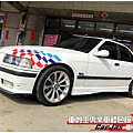 BMW E36 客製化賽車旗格車身彩貼