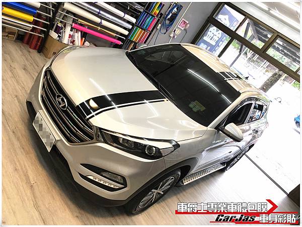 HYUNDAI TUCSON 客製化運動線條車身彩貼