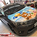 TOYOTA ALTIS 拉拉熊引擎蓋彩貼