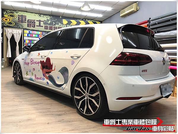 VOLKSWAGEN GOLF 小美人魚 客製化車身彩貼