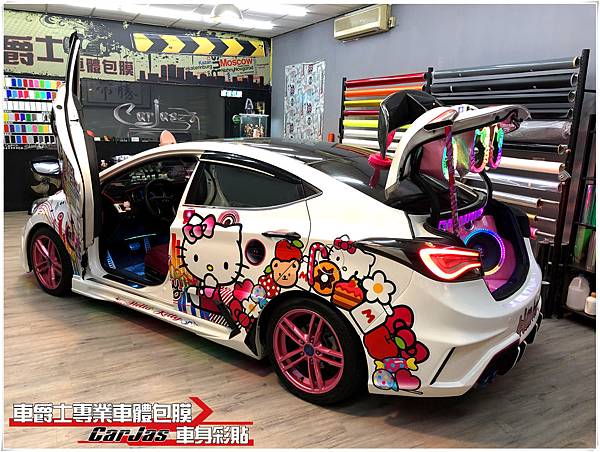 HYUNDAI ELANTRA KITTY MELODY 客製化車身彩貼