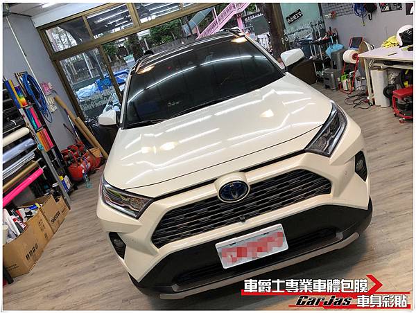 TOYOTA RAV4 大燈、引擎蓋 抗黃化透明犀牛皮保護包膜