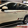 TOYOTA RAV4 客製化 TRD車身腰線車身彩貼