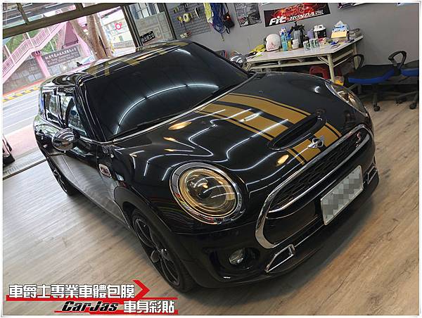 MINI CLUBMAN 客製化運動線條 車身彩貼