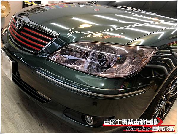 TOYOTA CAMRY 大燈 微燻黑 尾燈 茶色燻黑改色包膜