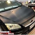 FORD FOCUS 引擎蓋 3D黑卡夢改色包膜