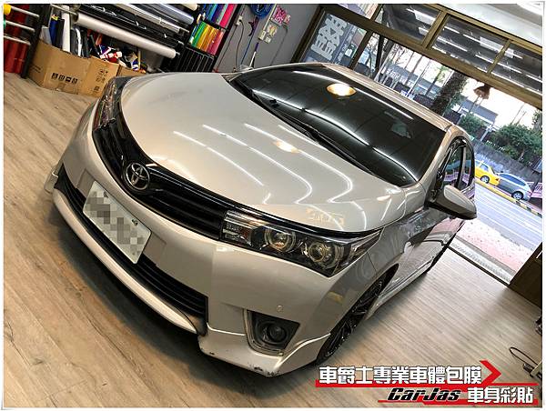 TOYOTA ALTIS 鍍鉻飾條 高亮黑 改色包膜