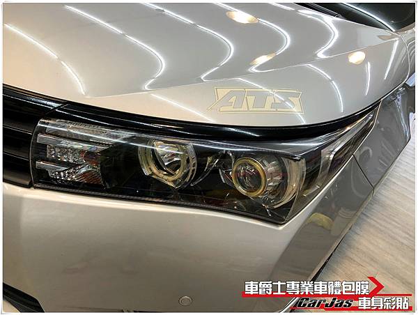 TOYOTA ALTIS 鍍鉻飾條 高亮黑 改色包膜